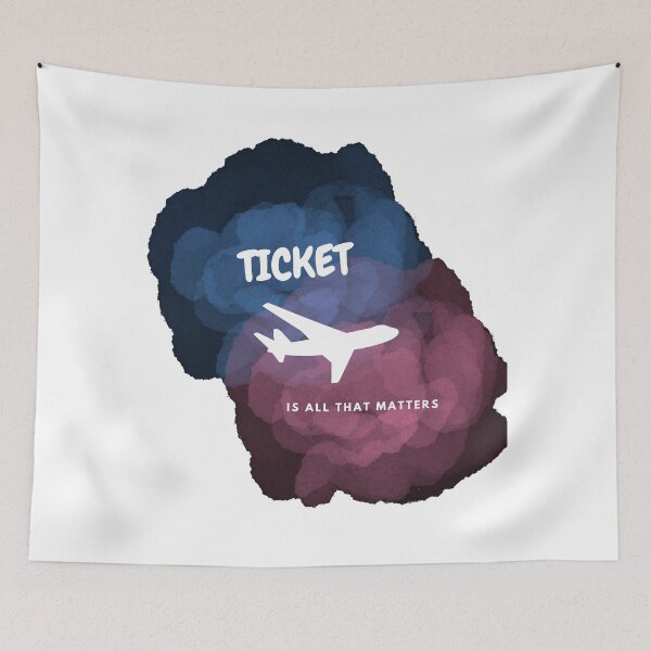 Item preview, Ticket is all that matters plane design designed and sold by Rafał Kossakowski.