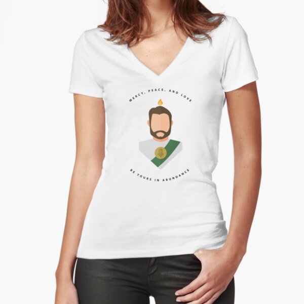 Fitted V-Neck T-Shirt
