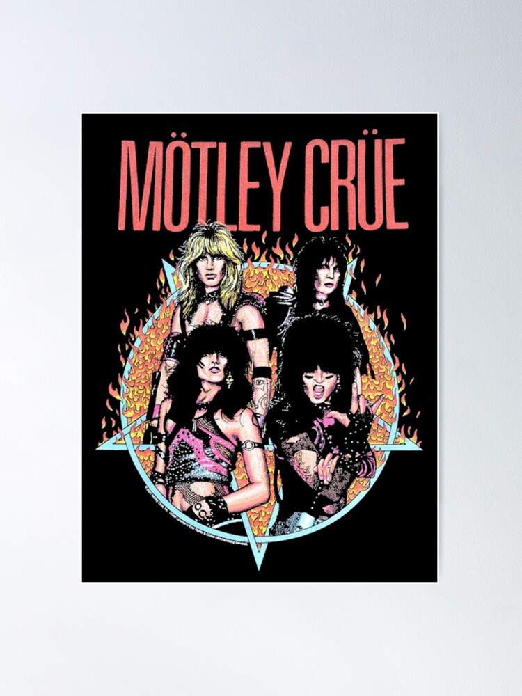 Discover Motley Crue Heavy Metal Rock Poster