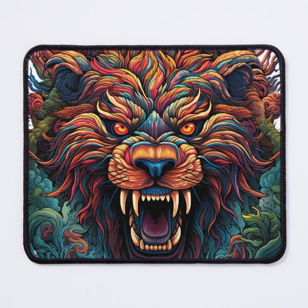 Item preview, The face of an angry lion designed and sold by Marcu Ioachim.