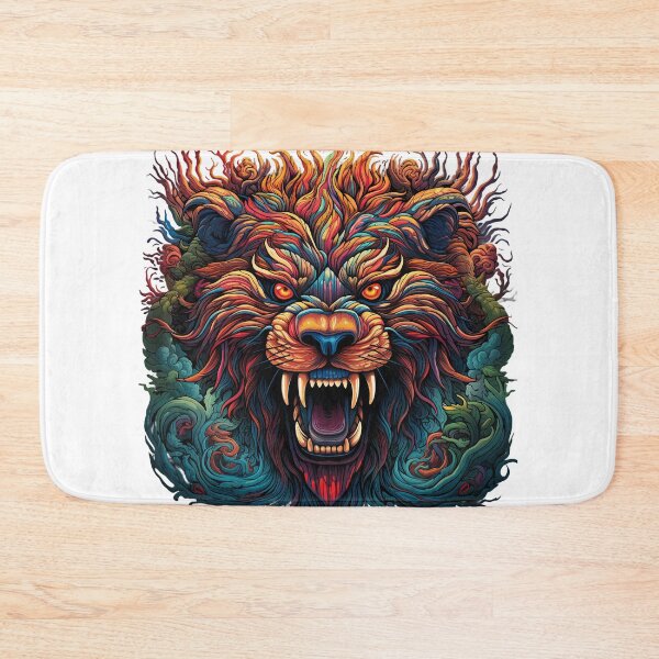 Item preview, The face of an angry lion designed and sold by Marcu Ioachim.
