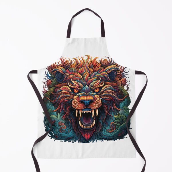 Item preview, The face of an angry lion designed and sold by Marcu Ioachim.