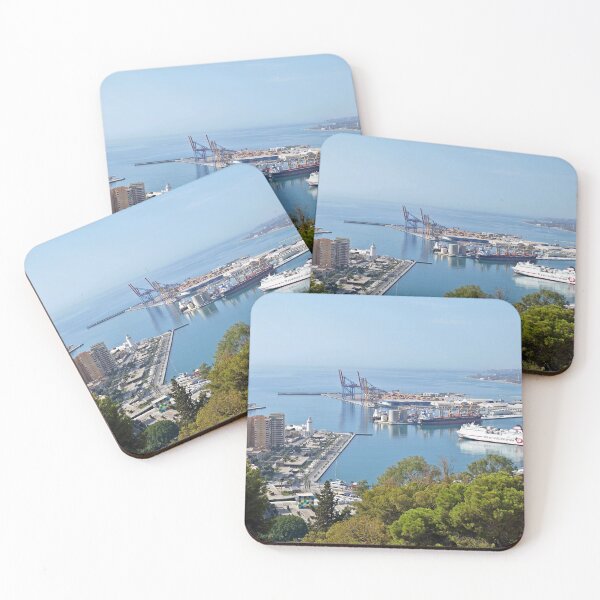 Item preview, Malaga port from Gibralfaro designed and sold by paulboizot.