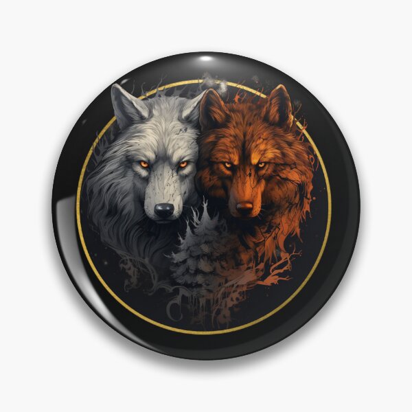 Item preview, Geri and Freki Two Odin Wolves designed and sold by Chmielayka.
