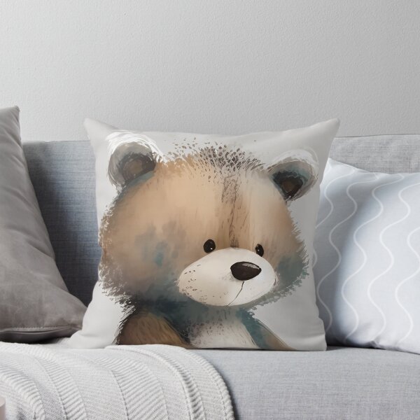 Item preview, Nursery Bear Pillow  designed and sold by TonizToonz.