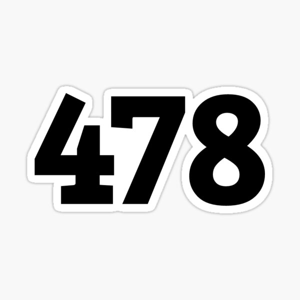 478 Sticker for Sale by clairekeanna | Redbubble