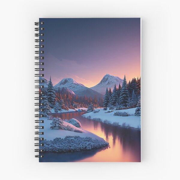Item preview, Winter Landscape with a River designed and sold by Design-Illusi0n.