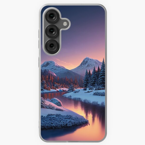 Item preview, Winter Landscape with a River designed and sold by Design-Illusi0n.