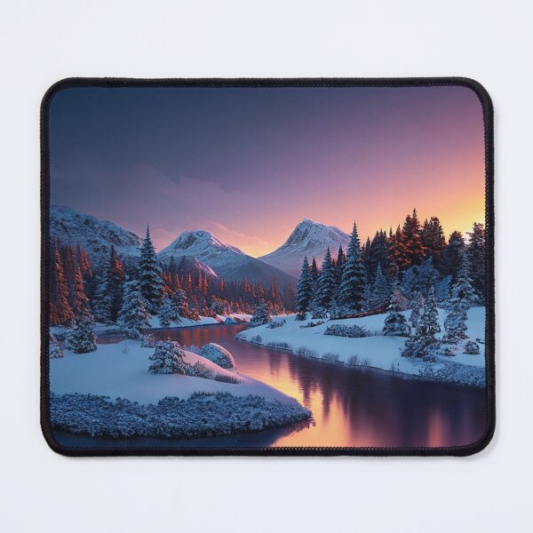 Item preview, Winter Landscape with a River designed and sold by Design-Illusi0n.