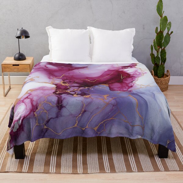 Item preview, Marbled Majesty: A Visual Symphony of Gold and Purple designed and sold by OurBarcode.