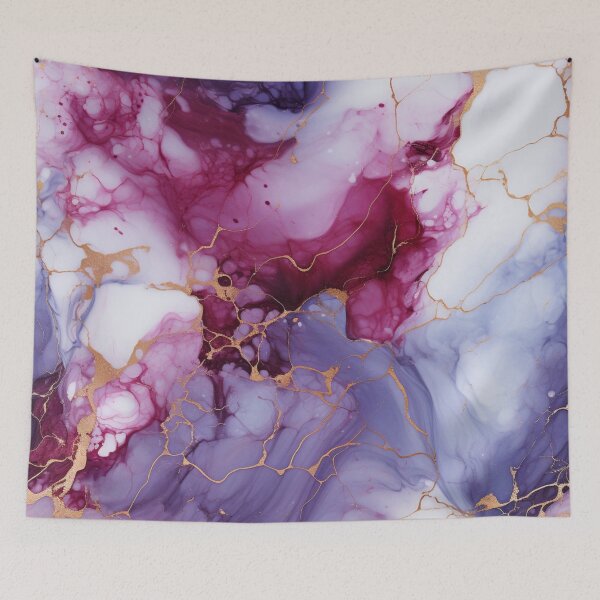Item preview, Marbled Majesty: A Visual Symphony of Gold and Purple designed and sold by OurBarcode.