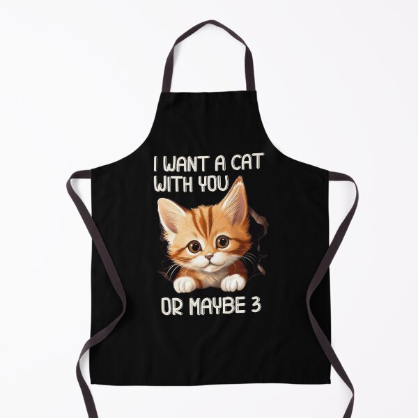 Item preview, I want a cat with you or maybe 3 designed and sold by SunnyFunnyArt.