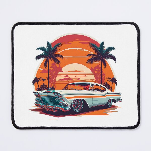 Item preview, Retro car in Miami street designed and sold by DC Shop.