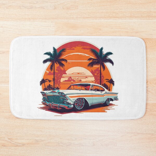 Item preview, Retro car in Miami street designed and sold by DC Shop.