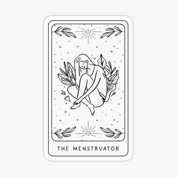 Item preview, The Menstruator Tarot Card designed and sold by lanabohbana.