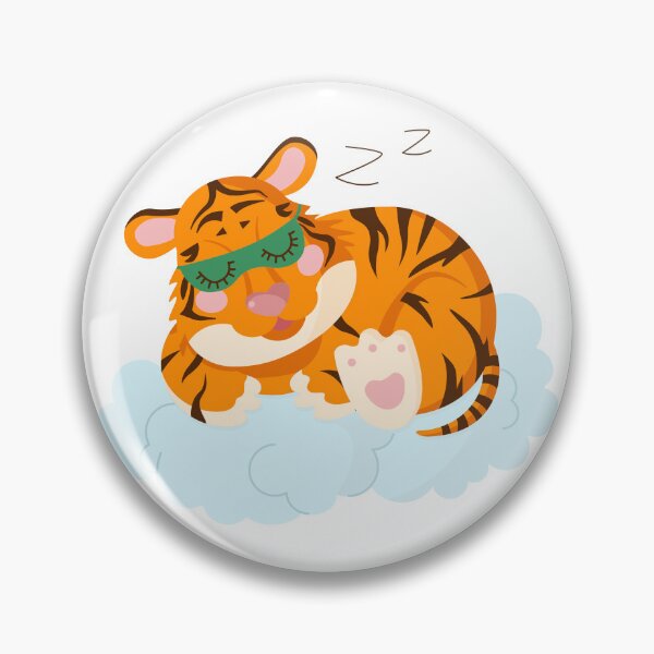 Item preview, Pequeño tigre durmiendo en la nube designed and sold by Creativeanus.