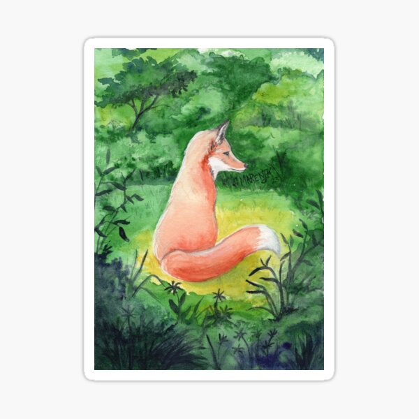 Item preview, Fox In The Sun designed and sold by MarenPaintsJoy.