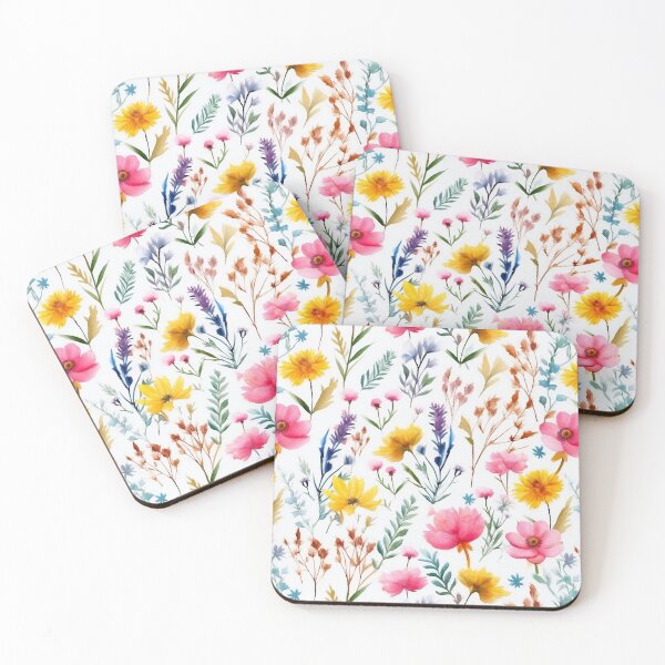Item preview, Watercolor Assorted Wildflowers Pattern 2 designed and sold by DigitalPatternx.