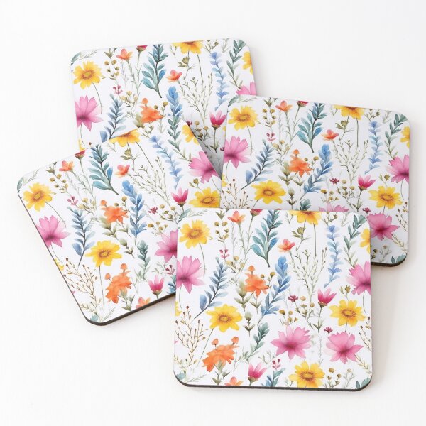 Item preview, Watercolor Assorted Wildflowers Pattern 3 designed and sold by DigitalPatternx.
