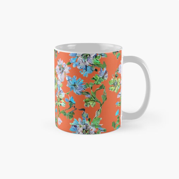 Item preview, White and Light-Blue Flower Pattern designed and sold by RobotWear.
