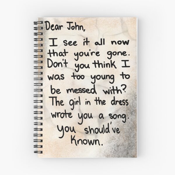 Item preview, Dear John designed and sold by EmJCreations.