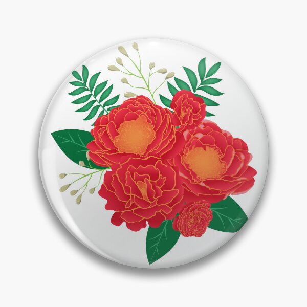 Item preview, Bouquet of red flowers. designed and sold by Mallva.