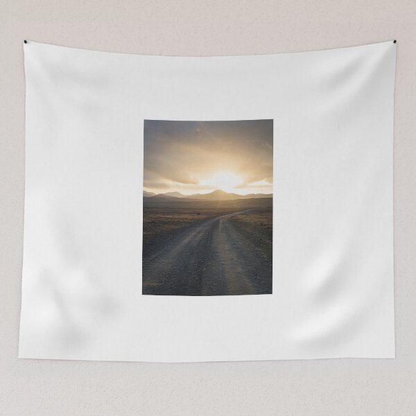 Item preview, Lanzarote Dirt Road Sunset Countryside Canary Islands Spain designed and sold by SmileMoreAgain.