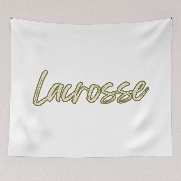 Item preview, Yellow Lacrosse lettering designed and sold by LuckyPenni.