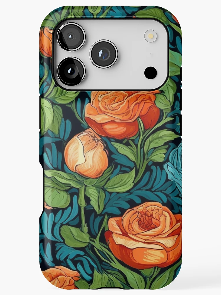 Thumbnail 1 of 4, iPhone Case, Van Gogh Roses Pattern 2 designed and sold by DigitalPatternx.