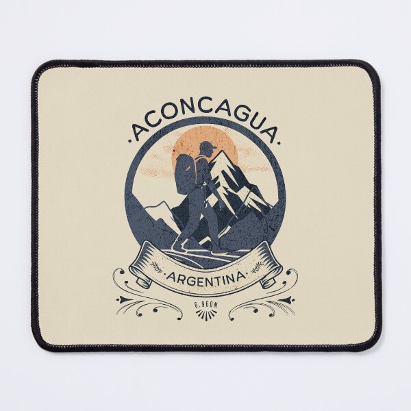 Item preview, Aconcagua Mountain | Hiking & Trekking | Vintage Style designed and sold by Tee-Craftify.