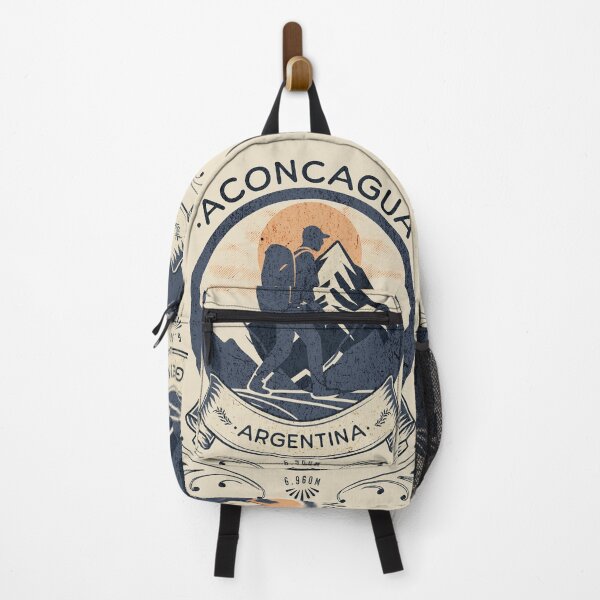 Item preview, Aconcagua Mountain | Hiking & Trekking | Vintage Style designed and sold by Tee-Craftify.