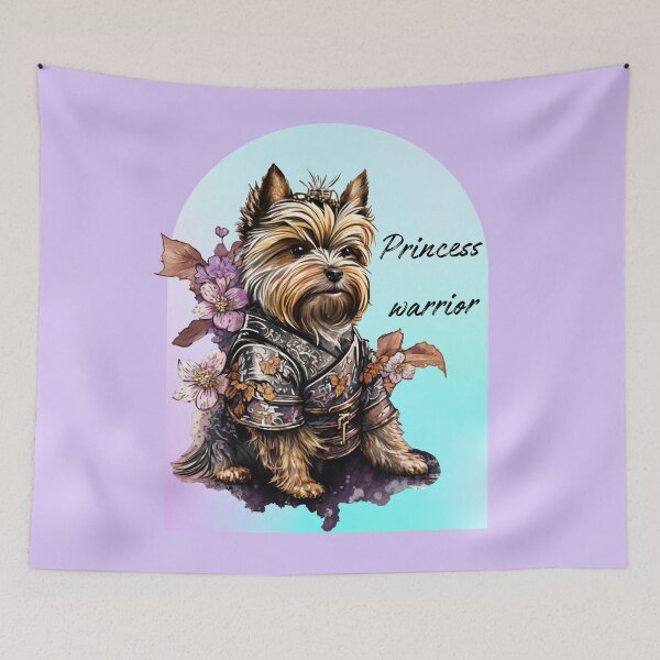 Item preview, Princess warrior- Samurai princess warrior- cute dog princess warrior- protector princess designed and sold by Janetlousart.