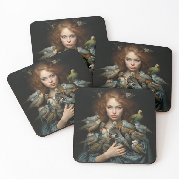 Item preview, Beauty woman with birds  designed and sold by SmileshareShop.