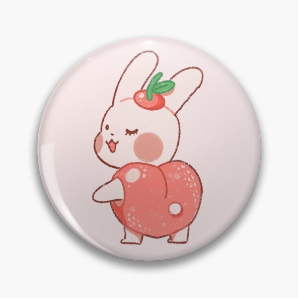 Item preview, Bunny Peach Rabbits Sticker designed and sold by blushpom.