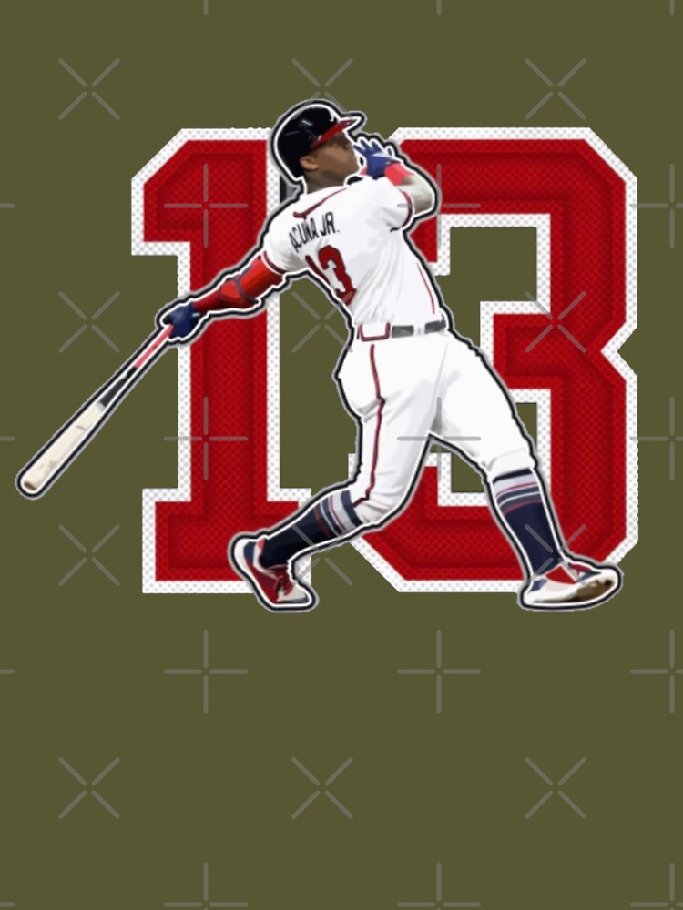  Ronald Acuna Jr 13 MLBPA Ronald Acuña Jr. Baseball Player T- Shirt : Clothing, Shoes & Jewelry