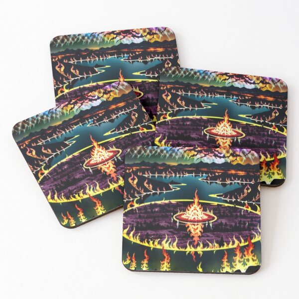 Item preview, Llamas coloridas del mundo ardiente designed and sold by Source919.