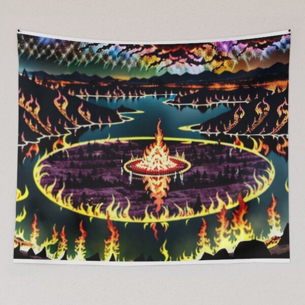 Item preview, Burning World Colorful Flames designed and sold by Source919.
