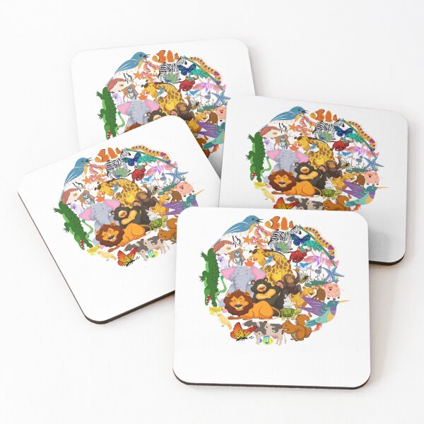 Item preview, cute animal sticker pack  designed and sold by DeluxBee.