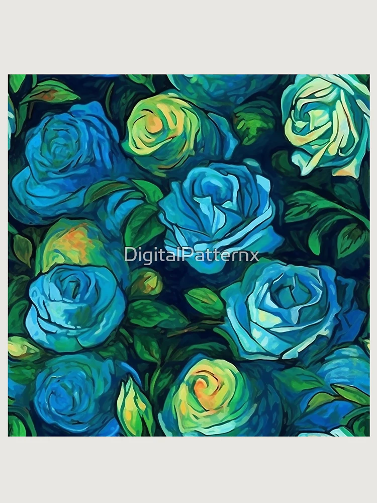 Thumbnail 6 of 6, Premium Oversized Sweatshirt, Van Gogh Roses Pattern 5 designed and sold by DigitalPatternx.