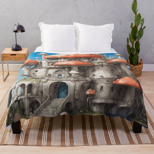 Item preview, Enchanting Mushroom Castle: A Whimsical Fungal Fantasy 19 designed and sold by TheTechnoCanvas.