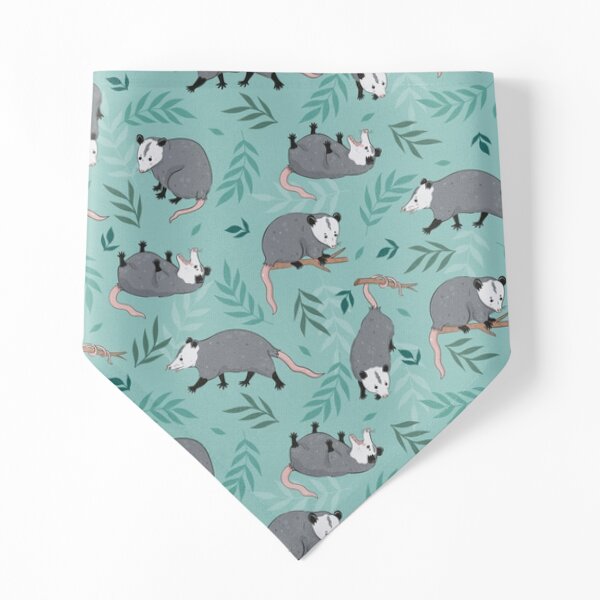 Possum and Leaves Pattern Pet Bandana