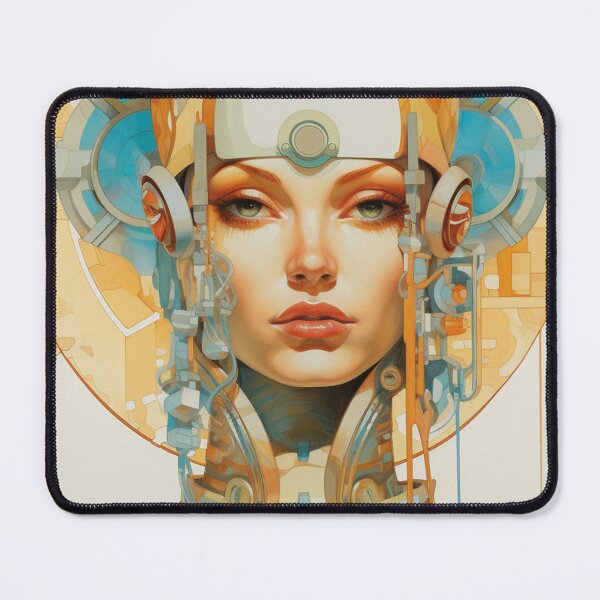 Item preview, Sci-Fi Princess - Futuristic Woman Portrait Inspired by Moebius designed and sold by Vril Design.