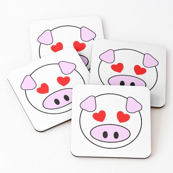 Item preview, Love Pig Emoji designed and sold by m2inspiration.