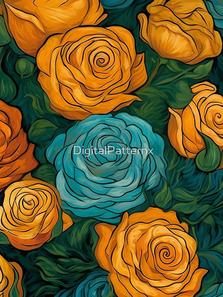 Thumbnail 4 of 4, Samsung Galaxy Phone Case, Van Gogh Roses Pattern 7 designed and sold by DigitalPatternx.