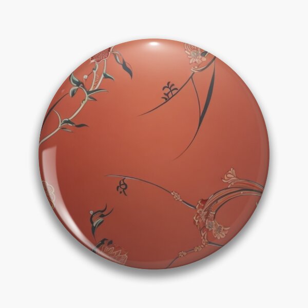 Item preview, Zen Oriental Floral Pattern - Red and Orange Background designed and sold by DeevaValli.