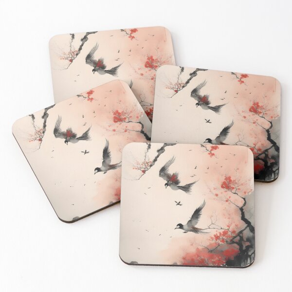 Item preview, Birds Japanese Artwork  designed and sold by OnPointOutfits.