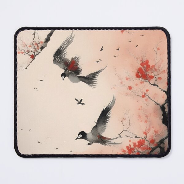 Item preview, Birds Japanese Artwork designed and sold by OnPointOutfits.