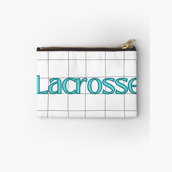 Item preview, Teal Lacrosse checkered lettering designed and sold by LuckyPenni.