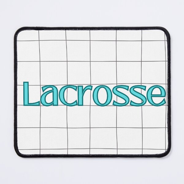 Item preview, Teal Lacrosse checkered lettering designed and sold by LuckyPenni.
