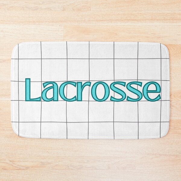 Item preview, Teal Lacrosse checkered lettering designed and sold by LuckyPenni.